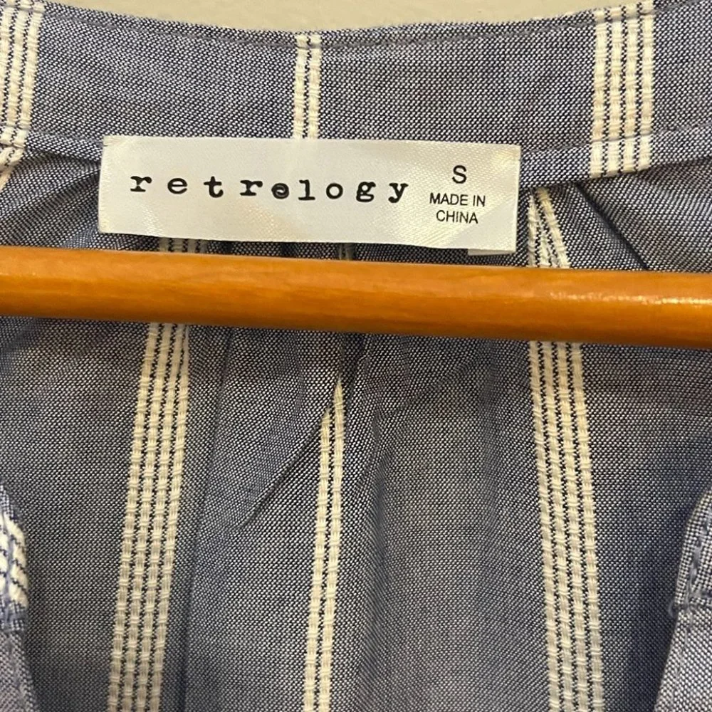 Retrology Womens striped quarter sleeve size small like new shirt - Picture 2 of 4